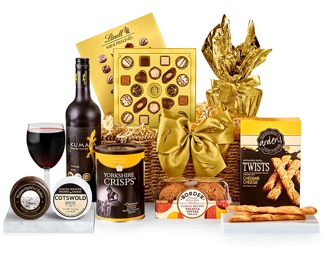 Gifts For Teachers Harrogate Hamper With Red Wine